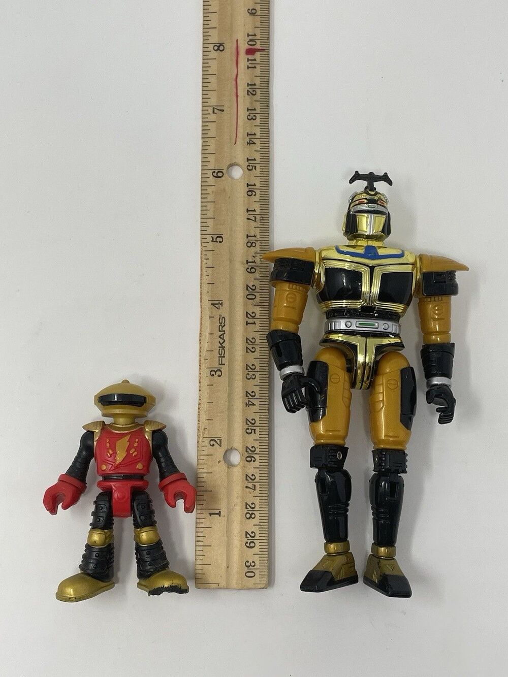 Saban Power Rangers & Beetleborgs Lot - 1997 Gold Beetleborg & Dino Thunder Red - Picture 14 of 16